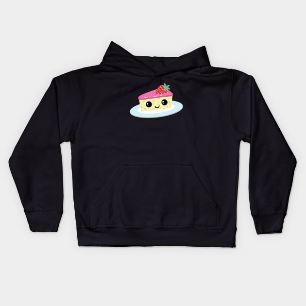 Cute cheesecake Kids Hoodie by Laura_Nagel